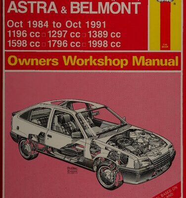 خرید و دانلود نسخه کامل کتاب Haynes Vauxhall Astra & Belmont 1984 to 1991 Owners Workshop Manual