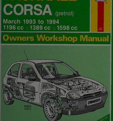 خرید و دانلود نسخه کامل کتاب Haynes Vauxhall Corsa 1993 to 1994 Owners Workshop Manual