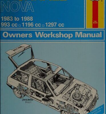 خرید و دانلود نسخه کامل کتاب Haynes Vauxhall Nova 1983 to 1988 Owners Workshop Manual