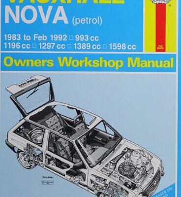 خرید و دانلود نسخه کامل کتاب Haynes Vauxhall Nova 1983 to 1992 Owners Workshop Manual
