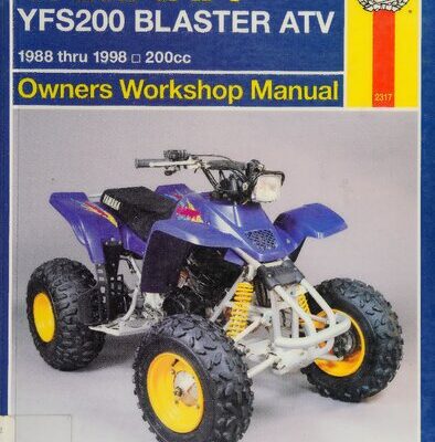 خرید و دانلود نسخه کامل کتاب Haynes Yamaha YFS200 Blaster ATV Owners Workshop Manual