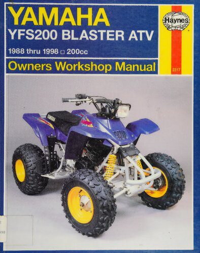 خرید و دانلود نسخه کامل کتاب Haynes Yamaha YFS200 Blaster ATV Owners Workshop Manual_68fb9fe98557f.jpeg خرید و دانلود نسخه کامل کتاب Haynes Yamaha YFS200 Blaster ATV Owners Workshop Manual