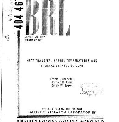 خرید و دانلود نسخه کامل کتاب Heat transfer, barrel temperatures and thermal strains in guns