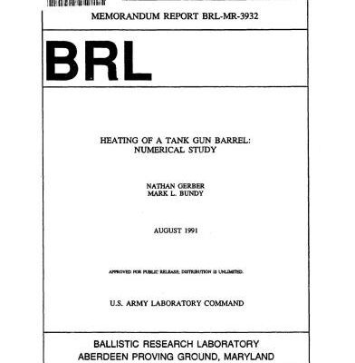 خرید و دانلود نسخه کامل کتاب Heating of a tank gun barrel: numerical study