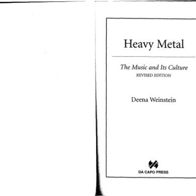 خرید و دانلود نسخه کامل کتاب Heavy Metal: The Music and Its Culture