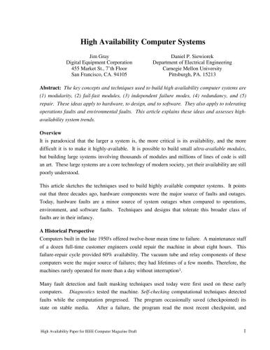 خرید و دانلود نسخه کامل کتاب High Availability Computer Systems_68f35a7237fbb.jpeg خرید و دانلود نسخه کامل کتاب High Availability Computer Systems