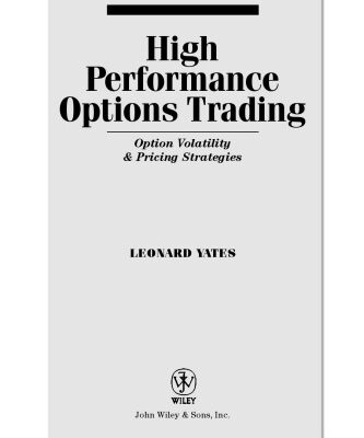 خرید و دانلود نسخه کامل کتاب High performance options trading