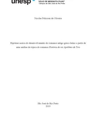 خرید و دانلود نسخه کامل کتاب Hipótese acerca do desenvolvimento do romance antigo greco-latino a partir de uma análise da tópica do romance História do rei Apolônio de Tiro