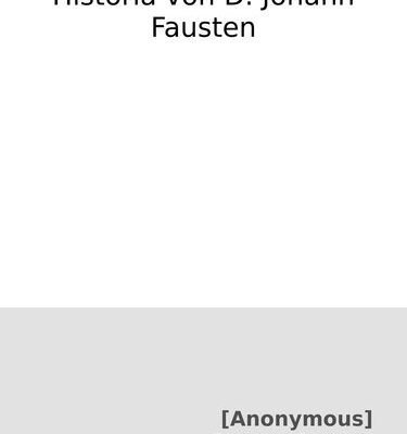 خرید و دانلود نسخه کامل کتاب Historia von D. Johann Fausten