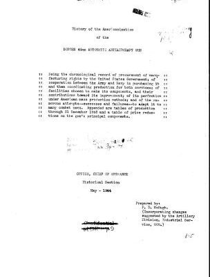خرید و دانلود نسخه کامل کتاب History of the Americanization of the Bofors 40mm automatic antiaircraft gun