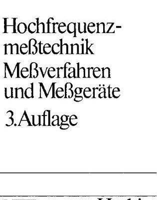 خرید و دانلود نسخه کامل کتاب Hochfrequenzmesstechnik – Messverfahren und Messgeräte