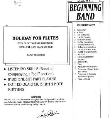 خرید و دانلود نسخه کامل کتاب Holiday for Flutes