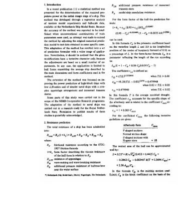 خرید و دانلود نسخه کامل کتاب Holtrop and Mennen. An approximate power prediction method