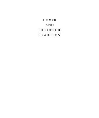 خرید و دانلود نسخه کامل کتاب Homer and the Heroic Tradition