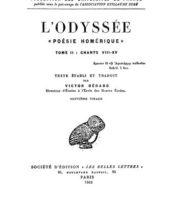 خرید و دانلود نسخه کامل کتاب Homère: L’Odyssée, Tome II: Chants VIII-XV