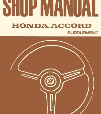 خرید و دانلود نسخه کامل کتاب HONDA ACCORD 1979 WORK SHOP MANUAL SUPPLEMENT