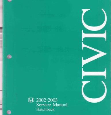 خرید و دانلود نسخه کامل کتاب Honda Civic Hatchback EP3 2002-2003 Service Manual
