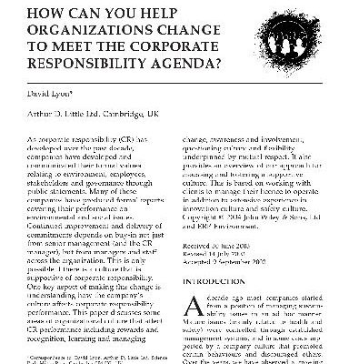 خرید و دانلود نسخه کامل کتاب How Can You Help Orgs Change to Meet CR Agenda