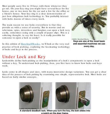 خرید و دانلود نسخه کامل کتاب How Lock Picking and Anti-Theft Systems Work