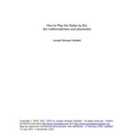 خرید و دانلود نسخه کامل کتاب How to Play the Guitar by Ear (for mathematicians and physicists)