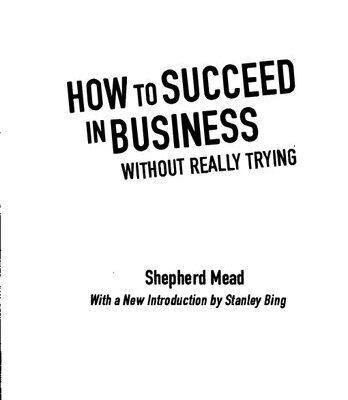 خرید و دانلود نسخه کامل کتاب How to Succeed in Business Without Really Trying