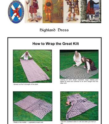 خرید و دانلود نسخه کامل کتاب How to Wrap the Great Kilt с шотландского сайта kilts-n-stuff.com
