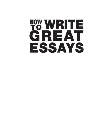 خرید و دانلود نسخه کامل کتاب How to write great essays