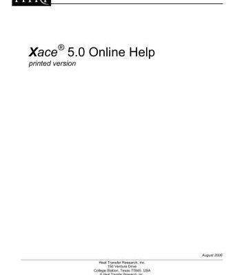 خرید و دانلود نسخه کامل کتاب HTRI – Xace 5.0 Online Help (Printed version)