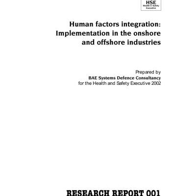 خرید و دانلود نسخه کامل کتاب Human factors integration: Implementation in the onshore and offshore industries
