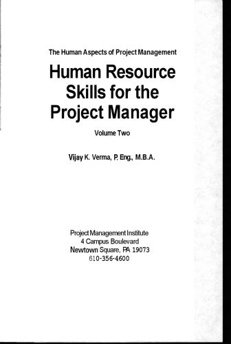 خرید و دانلود نسخه کامل کتاب Human Resource Skills for the Project Manager: The Human Aspects of Project Management, Volume 2_68dd607a4f2fd.jpeg خرید و دانلود نسخه کامل کتاب Human Resource Skills for the Project Manager: The Human Aspects of Project Management, Volume 2