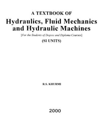 خرید و دانلود نسخه کامل کتاب Hydraulics, Fluid Mechanics and Hydraulic Machines