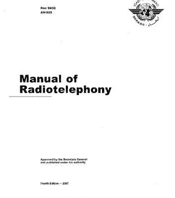 خرید و دانلود نسخه کامل کتاب ICAO DOC. 9432 Manual of Radiotelephony