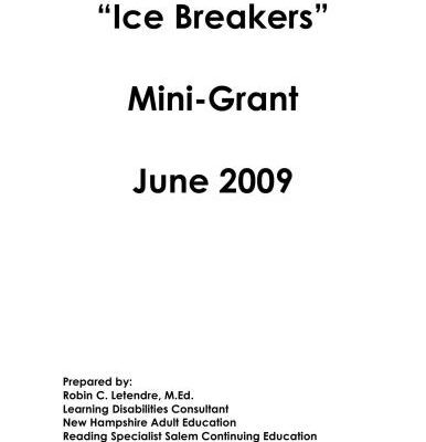 خرید و دانلود نسخه کامل کتاب Ice Breakers