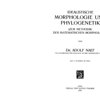 خرید و دانلود نسخه کامل کتاب Idealistische morphologue und phylogenetik
