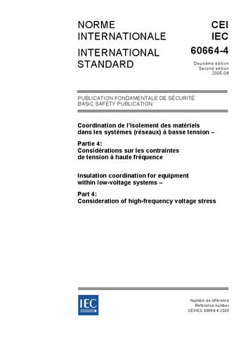 خرید و دانلود نسخه کامل کتاب IEC 60664-4: Insulation coordination for equipment within low-voltage systems – Part 4: Consideration of high-frequency voltage stress (IEC 60664-4:2005)_68f5bcb667812.jpeg خرید و دانلود نسخه کامل کتاب IEC 60664-4: Insulation coordination for equipment within low-voltage systems – Part 4: Consideration of high-frequency voltage stress (IEC 60664-4:2005)