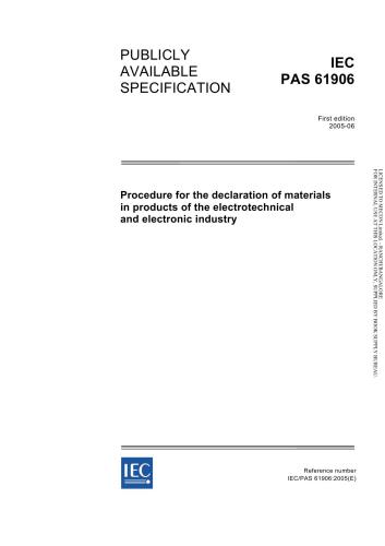 خرید و دانلود نسخه کامل کتاب IEC PAS 61906-2005. Procedure for the declaration of materials in products of the electrotechnical and electronic industry. Методика сообщения о материалах в изделиях электротехнической и электронной промышленности_68f5c7fb822ad.jpeg خرید و دانلود نسخه کامل کتاب IEC PAS 61906-2005. Procedure for the declaration of materials in products of the electrotechnical and electronic industry. Методика сообщения о материалах в изделиях электротехнической и электронной промышленности