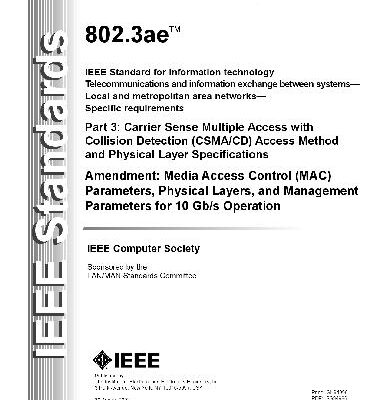 خرید و دانلود نسخه کامل کتاب Ieee 802.3Ae-2002