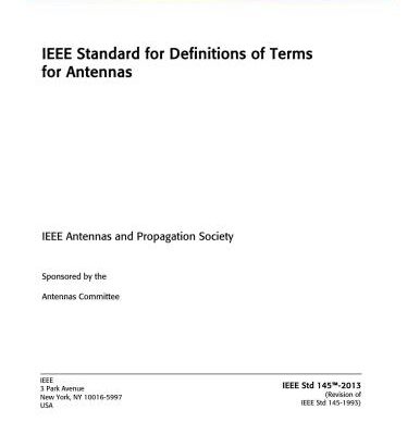 خرید و دانلود نسخه کامل کتاب IEEE Std 145-2013 IEEE Standard for Definitions of Terms for Antennas