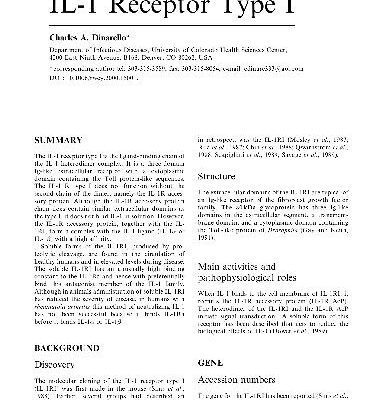 خرید و دانلود نسخه کامل کتاب IL-1 Receptor Type I
