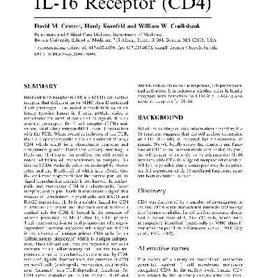 خرید و دانلود نسخه کامل کتاب IL-16 Receptor (CD4)
