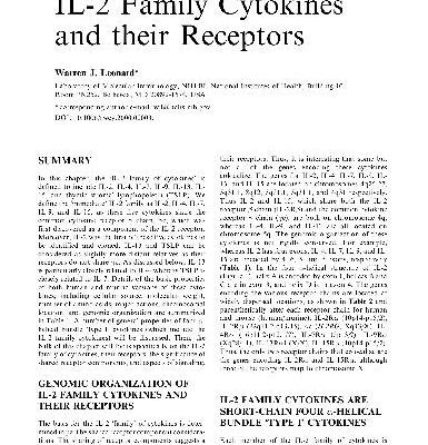 خرید و دانلود نسخه کامل کتاب IL-2 Family Cytokines and their Receptors