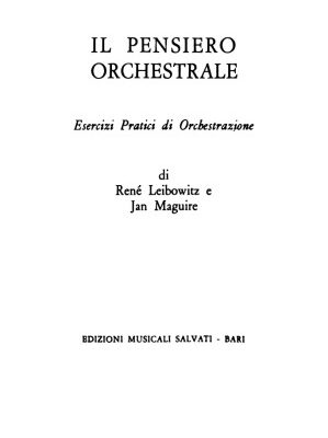 خرید و دانلود نسخه کامل کتاب Il pensiero orchestrale : esercizi pratici di orchestrazione