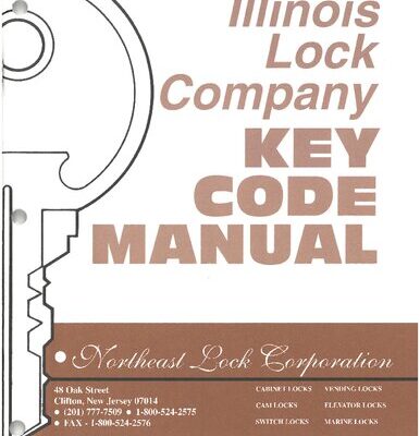 خرید و دانلود نسخه کامل کتاب Illinois Lock Company Key Code Manual