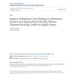 خرید و دانلود نسخه کامل کتاب Impacts of Elephant Crop-Raiding on Subsistence Farmers and Approaches to Reduce Human Elephant Farming Conflict in Sagalla, Kenya