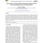 خرید و دانلود نسخه کامل کتاب Improvement of surface roughness quality for stainless steel 420 plate using magnetic abrasive finishing method