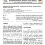خرید و دانلود نسخه کامل کتاب Improving anti-corrosion property of thermal barrier coatings by intense pulsed ion beam irradiation
