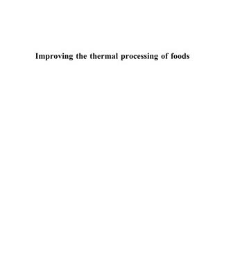 خرید و دانلود نسخه کامل کتاب Improving the thermal processing of foods