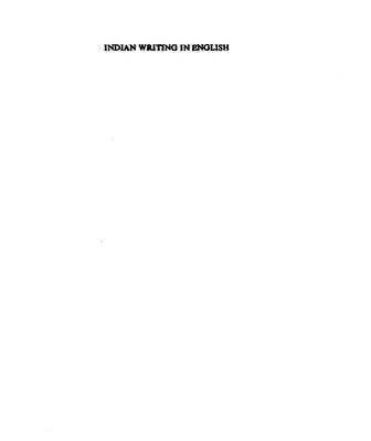 خرید و دانلود نسخه کامل کتاب Indian Writing in English