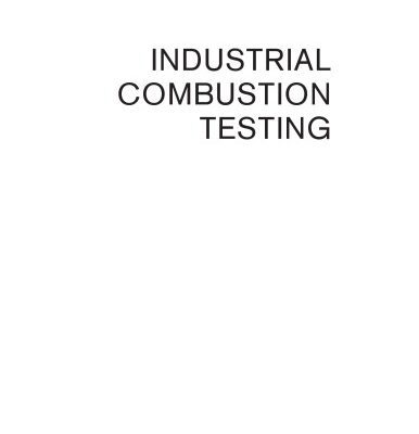 خرید و دانلود نسخه کامل کتاب Industrial combustion teseting