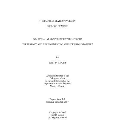 خرید و دانلود نسخه کامل کتاب Industrial Music for Industrial People: The History and Development of an Underground Genre